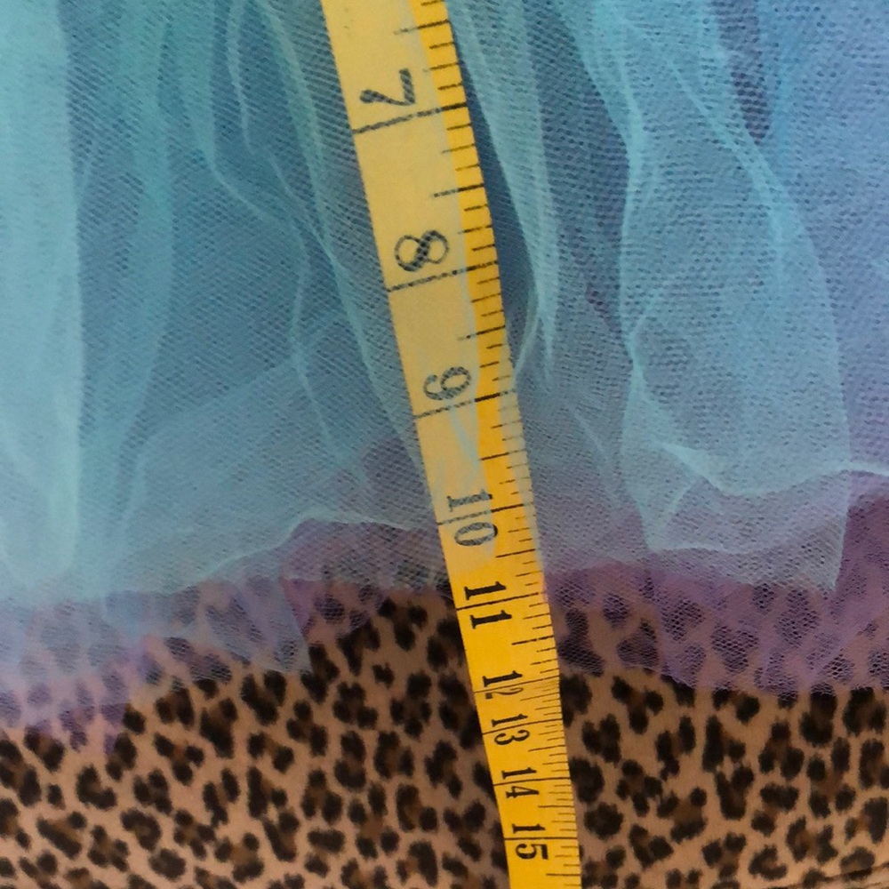 Reversible Purple and Blue Tulle Skirt - Picture 5 of 5